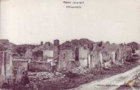 Fey-en-Haye en ruines (Meurthe-et-Moselle)
